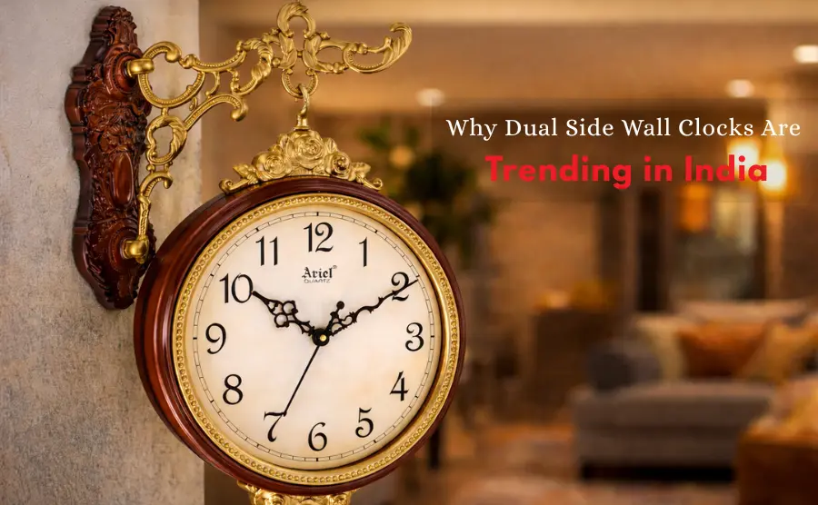 Why Dual Side Wall Clocks Are Trending in India