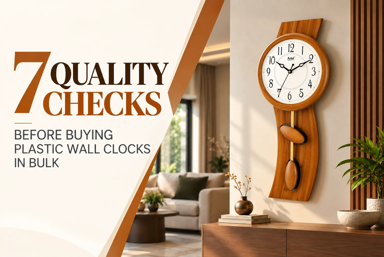 Beyond Price: 7 Quality Checks Before Buying Plastic Wall Clocks in Bulk