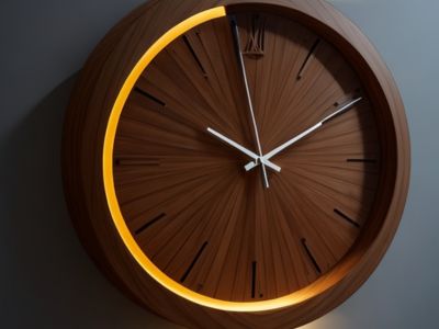 Fusion-style wall clocks