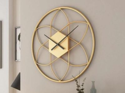 geometric wall clock