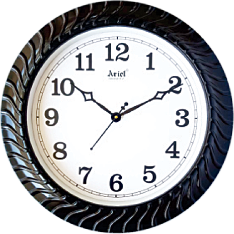 Wall Clock Black and White