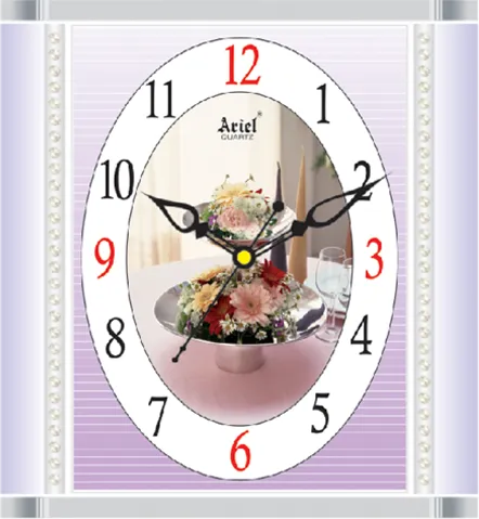 A-171-Flower Picture Wall Clock