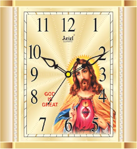 A-171-God Picture Wall Clock
