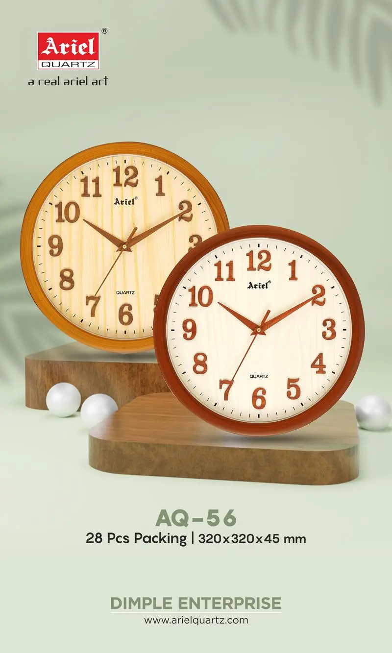 AQ56-Wooden-Figure Antique Wall Clock