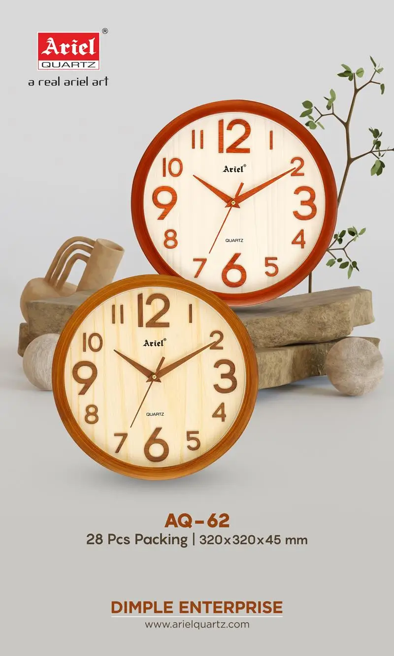 AQ62-Wooden-Figure Antique Wall Clock