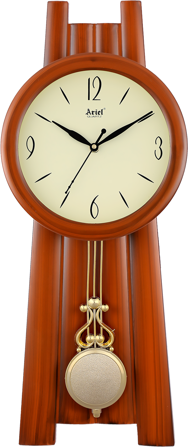 Pendulum Wall Clock with Wood Finish